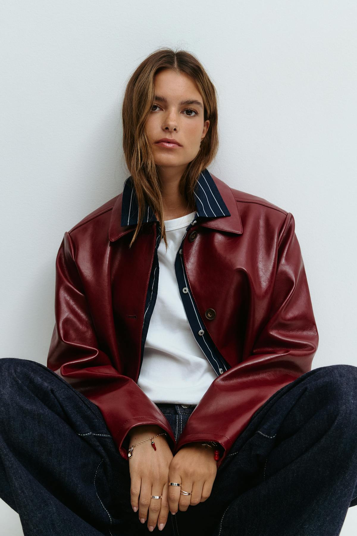 Short pu jacket