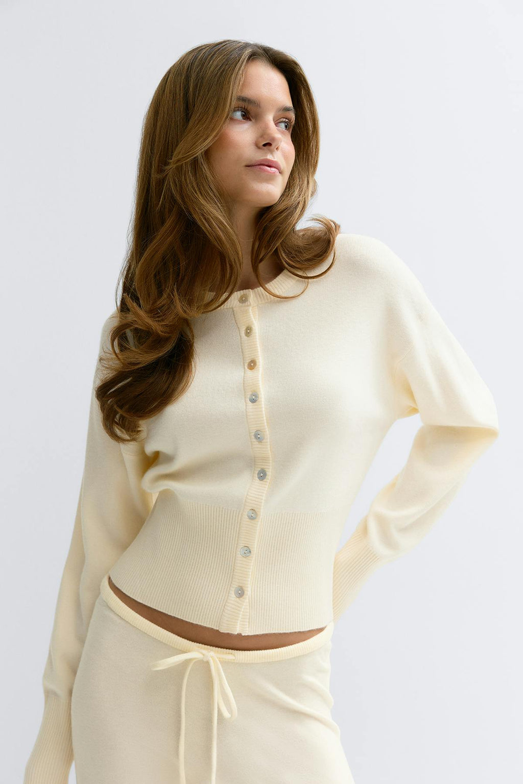 Knitted loungewear cardigan