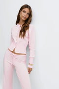 Knitted loungewear cardigan