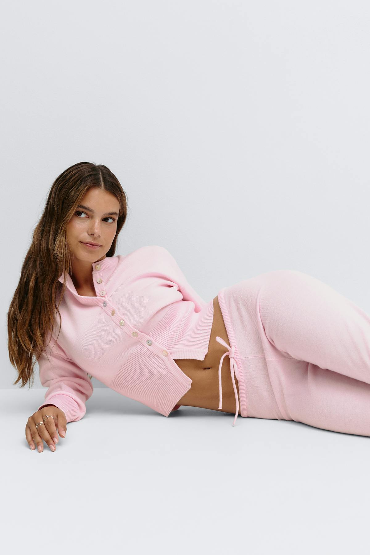 Knitted loungewear cardigan