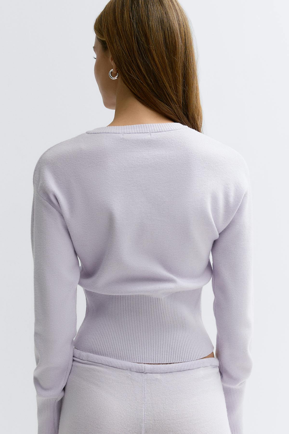Knitted loungewear cardigan