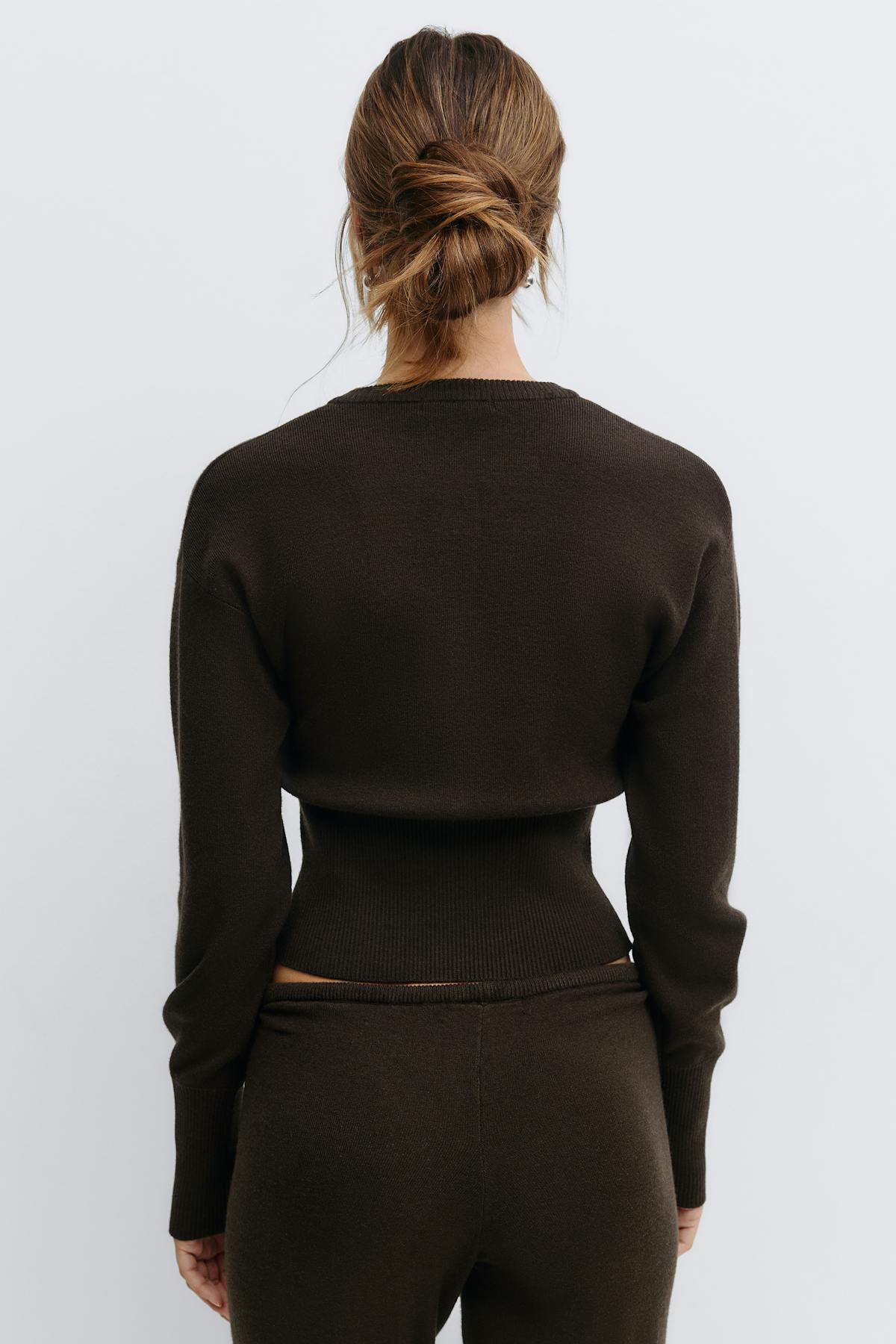 Knitted loungewear cardigan