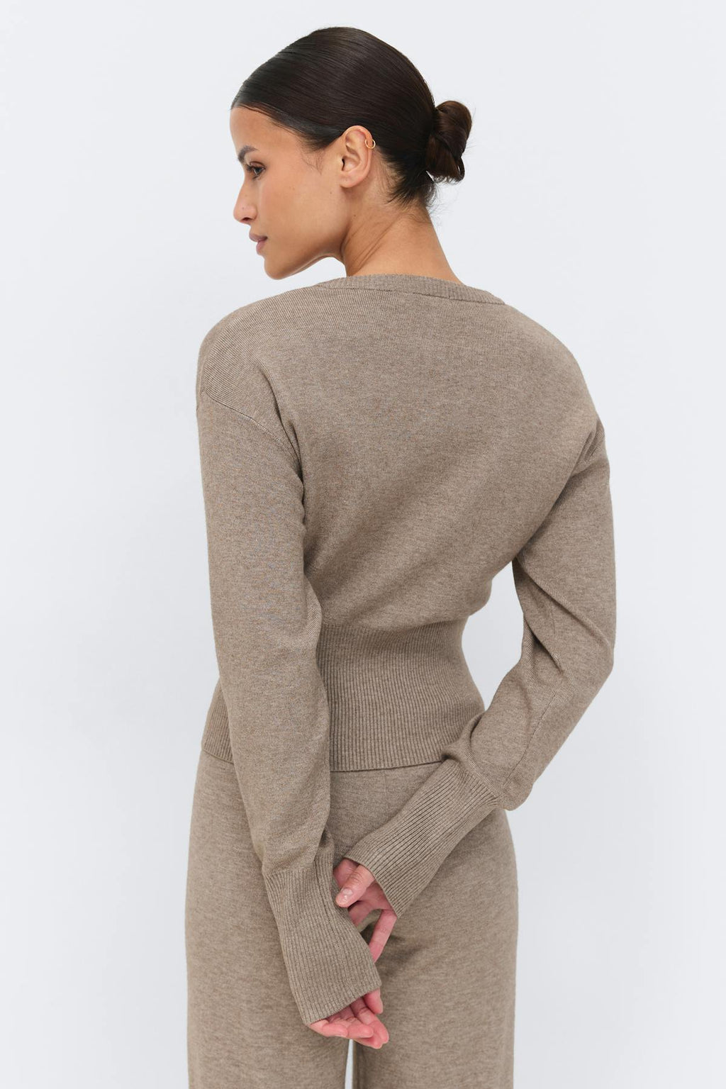 Knitted loungewear cardigan