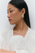Crinkled earrings