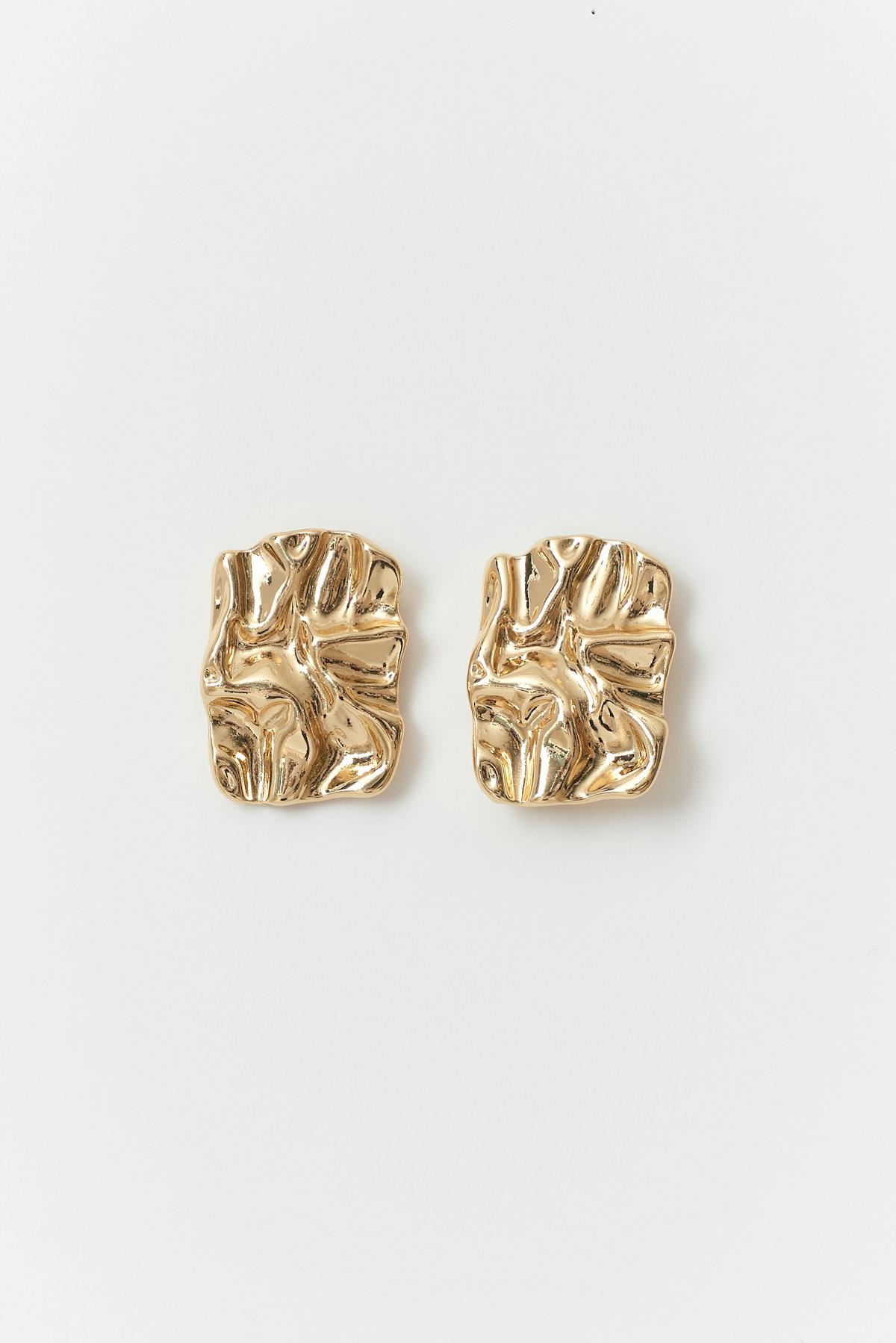 Crinkled earrings