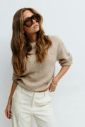 Crew neck knitted sweater