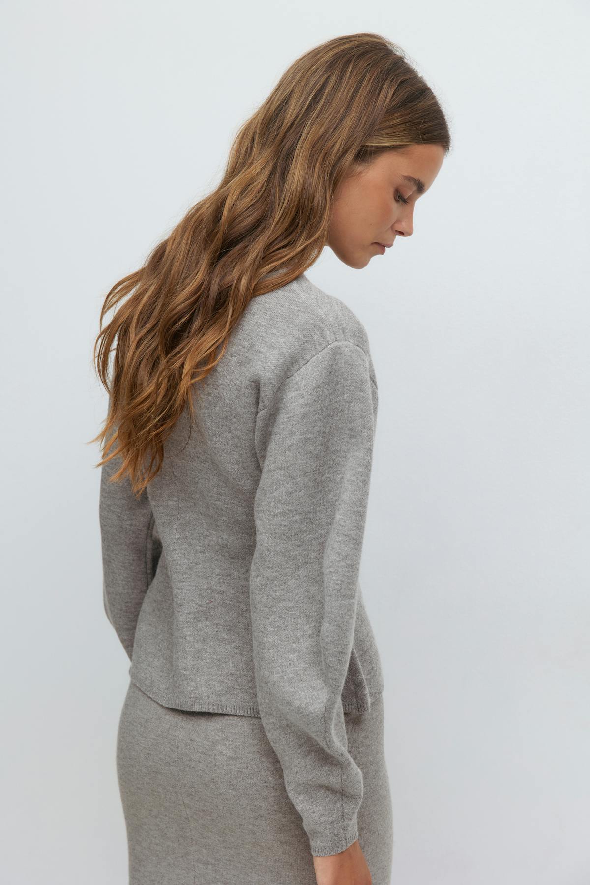 Sculpted knitted top