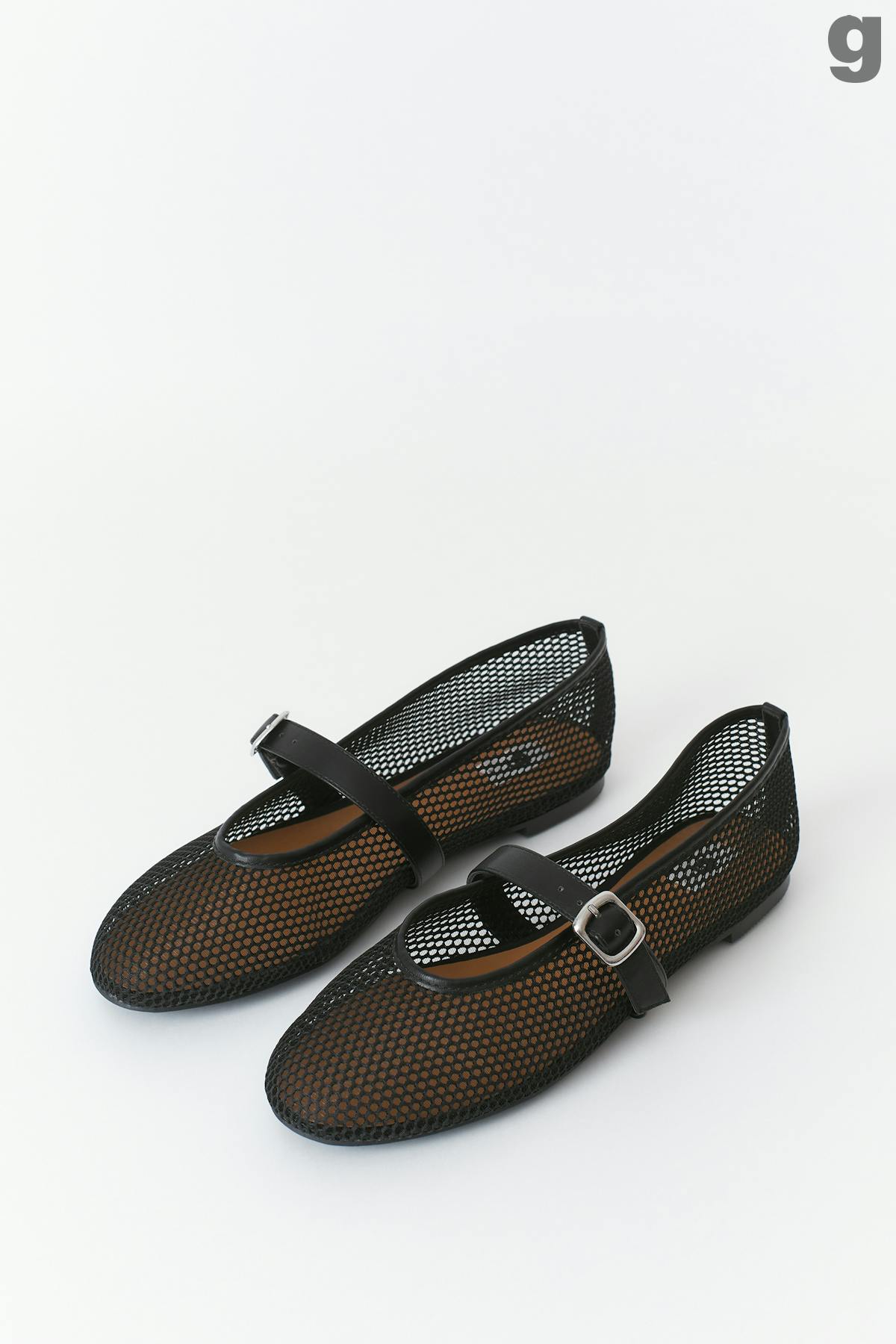 Mesh ballet flats