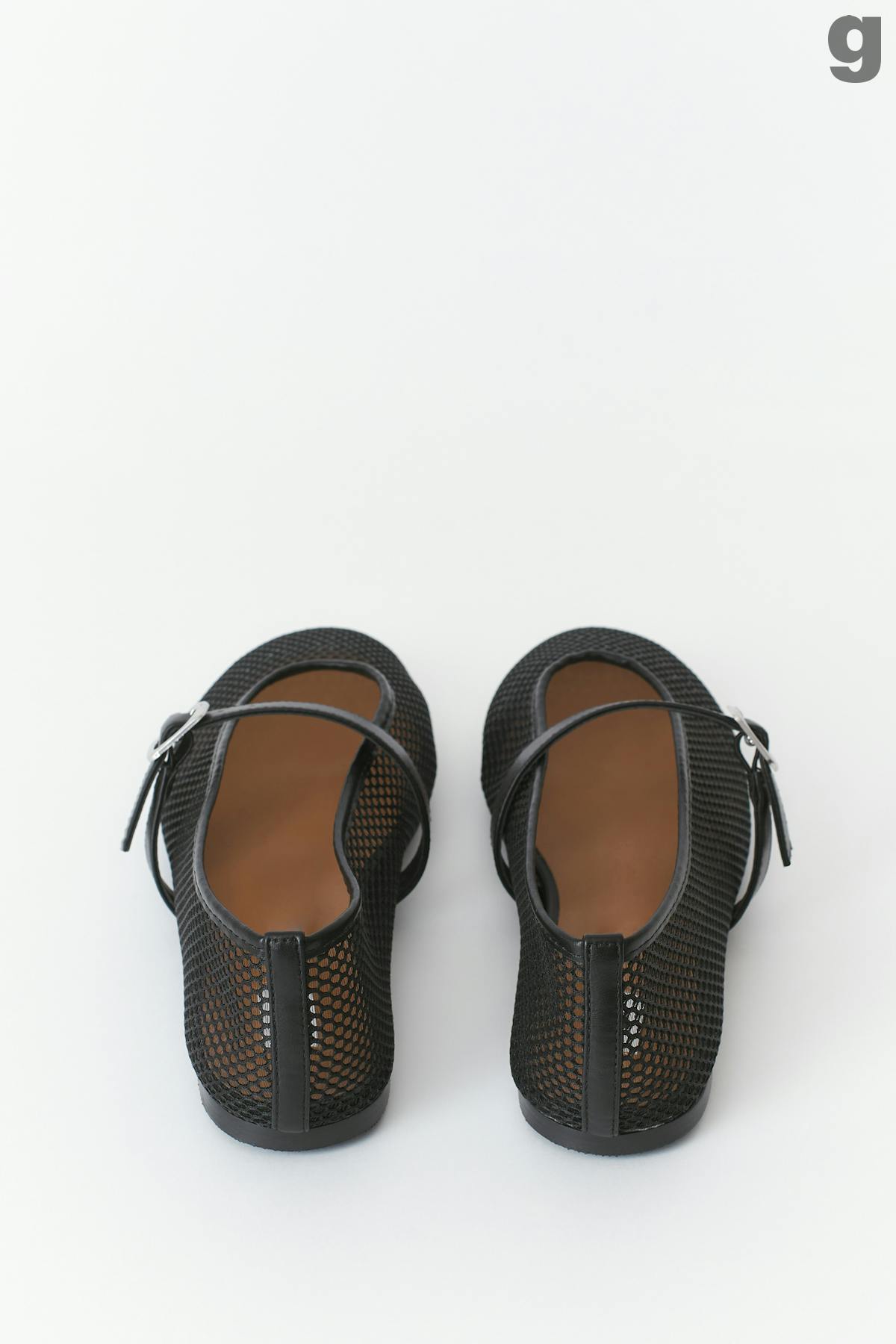 Mesh ballet flats