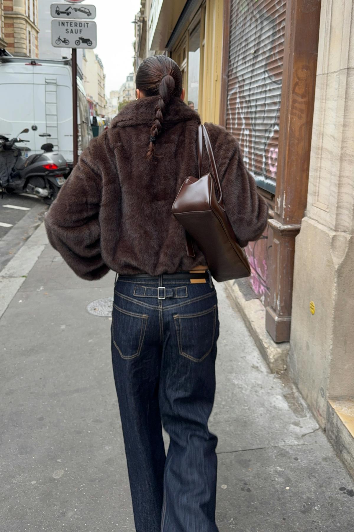 Buckle baggy jeans