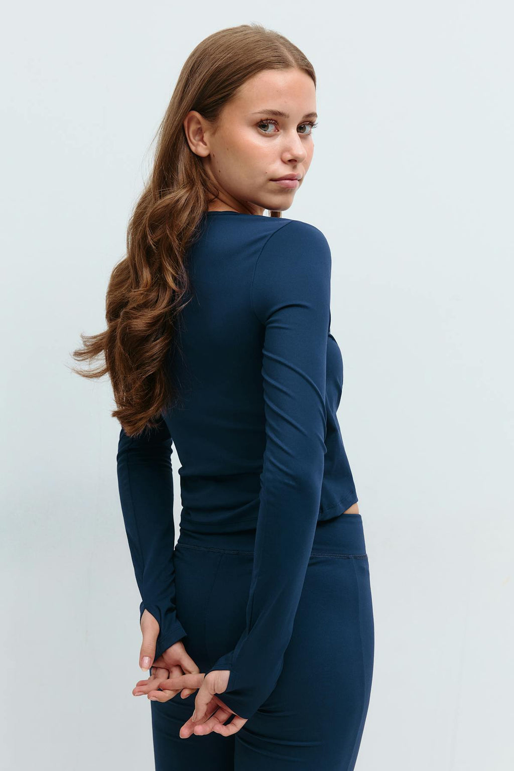 Y sporty wrap top