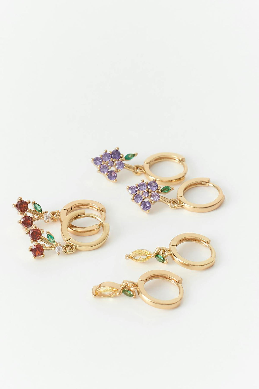 Berry 3-pack earrings