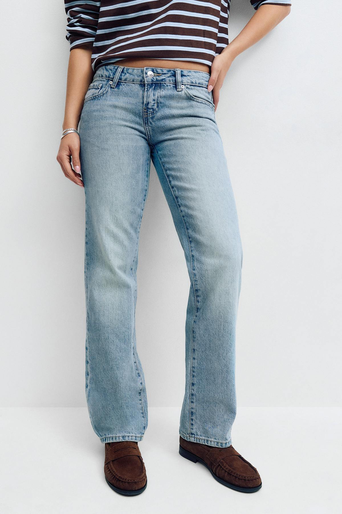 Scandi low straight jeans