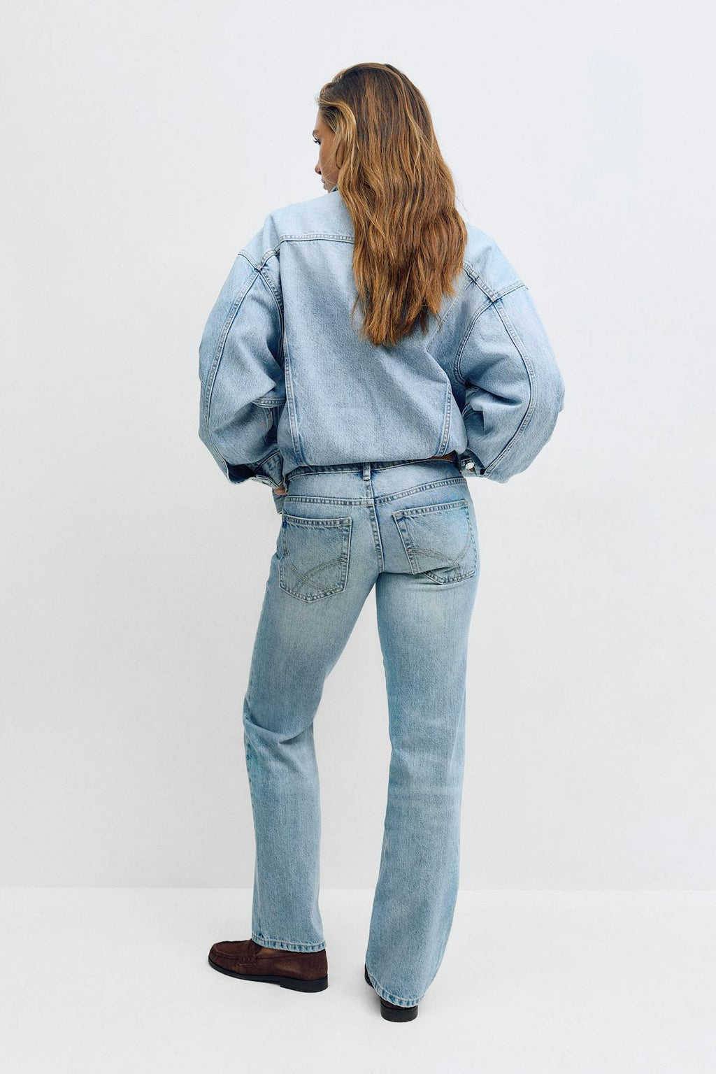 Scandi low straight jeans