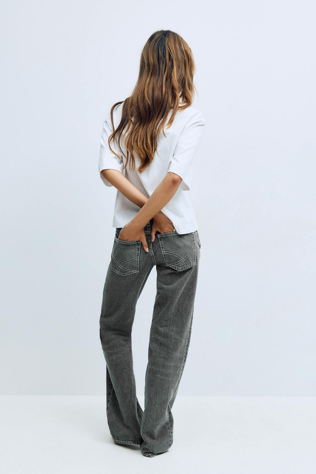 Scandi low straight jeans