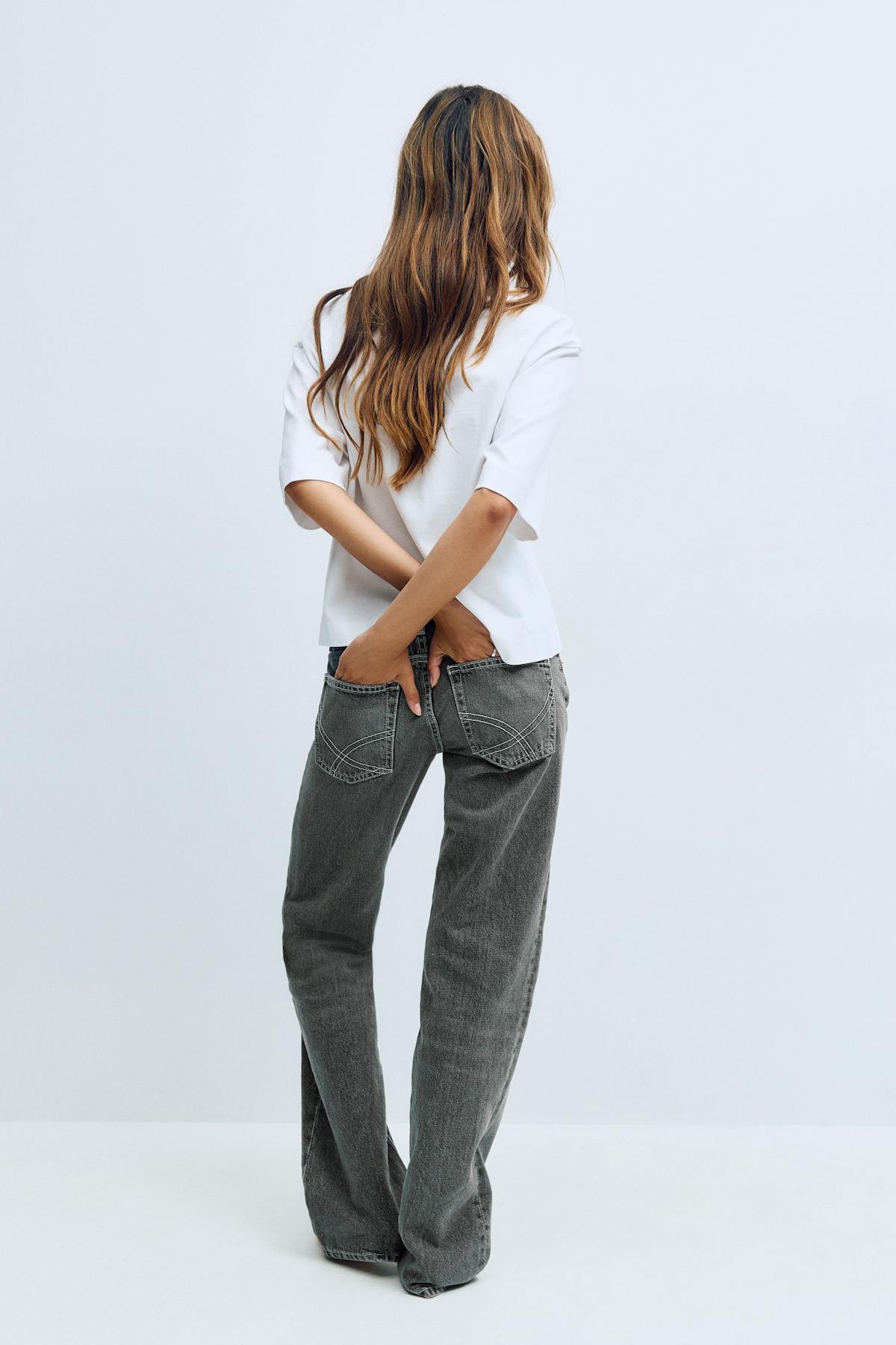 Scandi low straight jeans