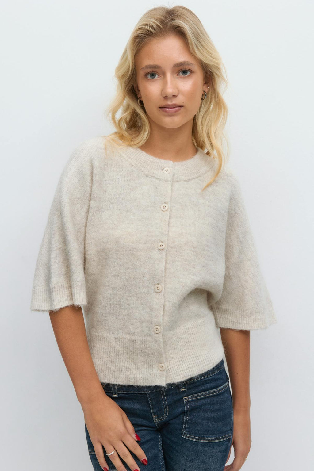 14+ knitted short sleeve top
