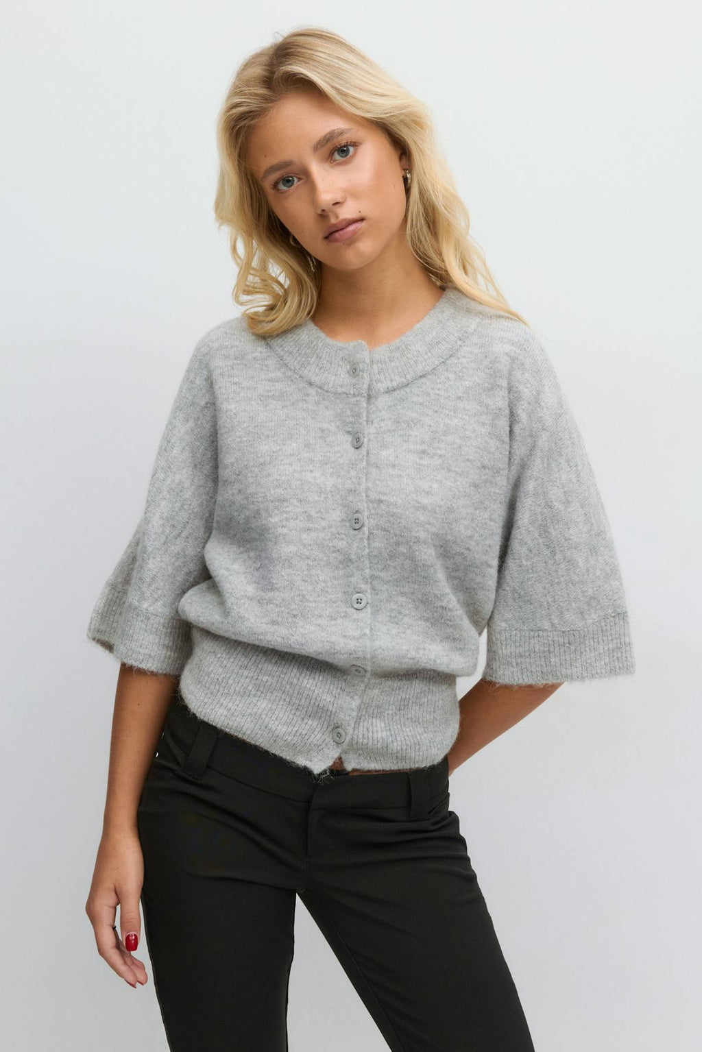 14+ knitted short sleeve top