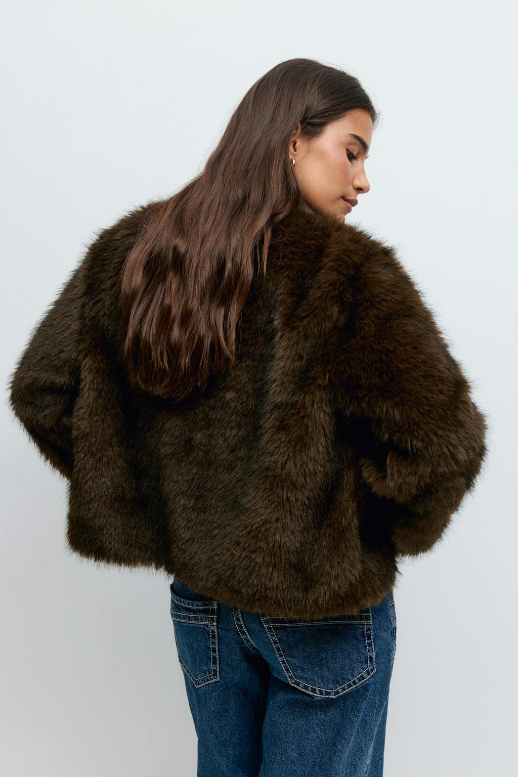 Faux fur jacket