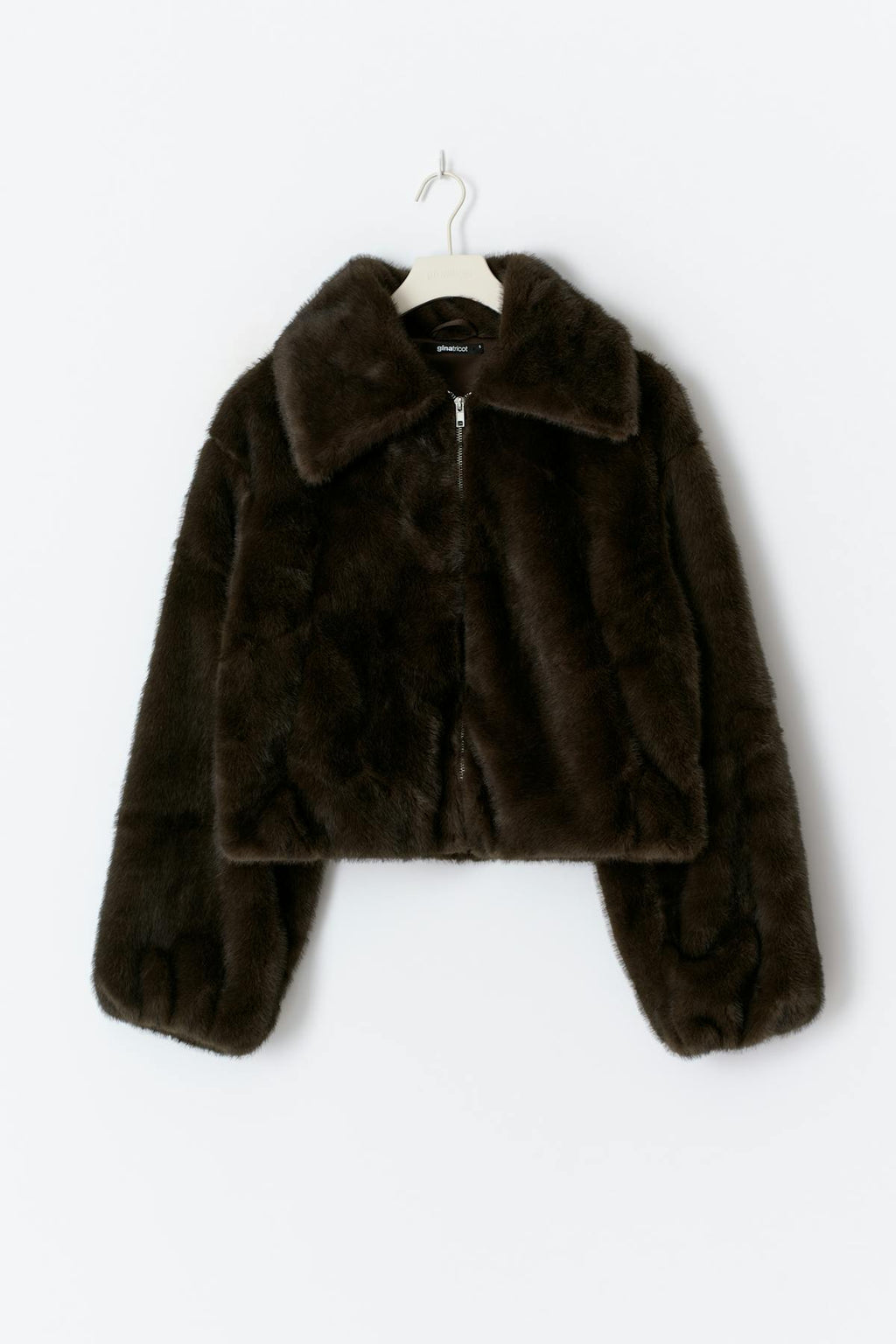 Faux fur collar jacket