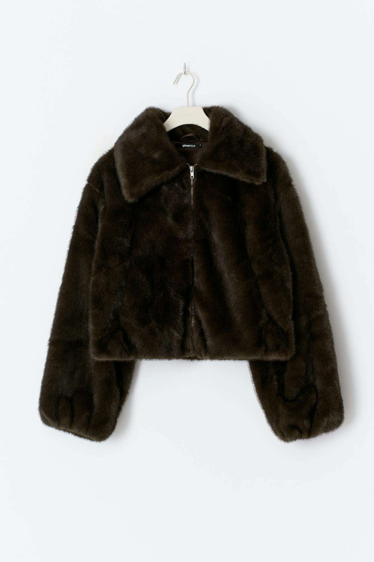 Faux fur collar jacket
