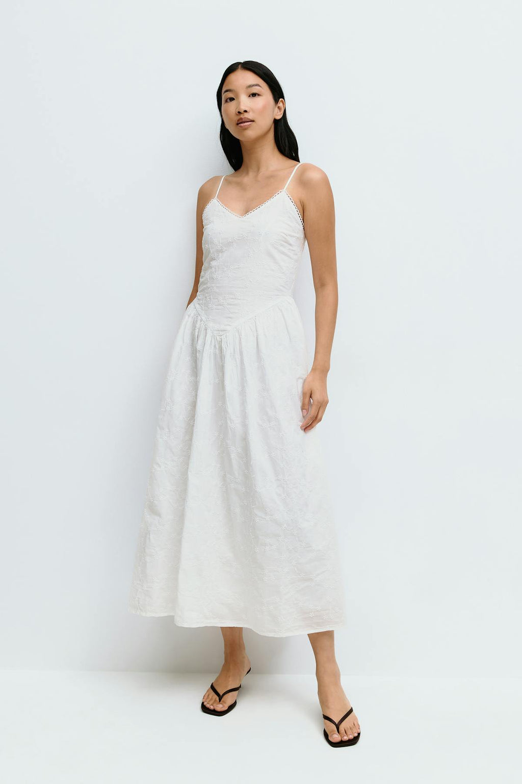Anglaise midi dress