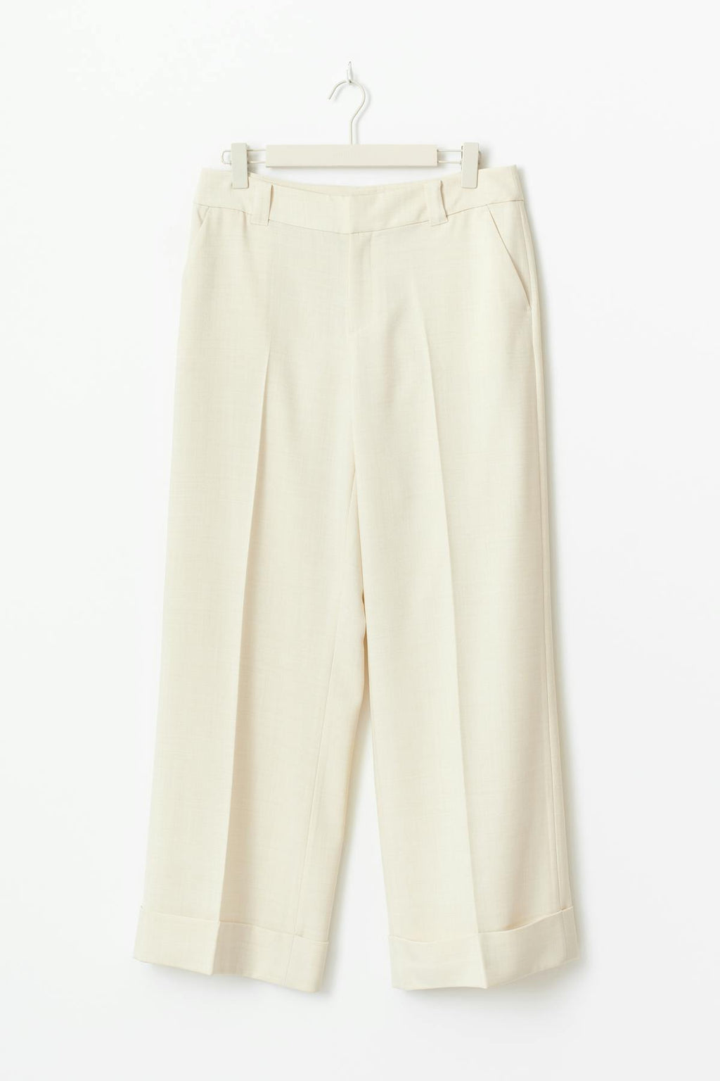 Mid waist wide trousers
