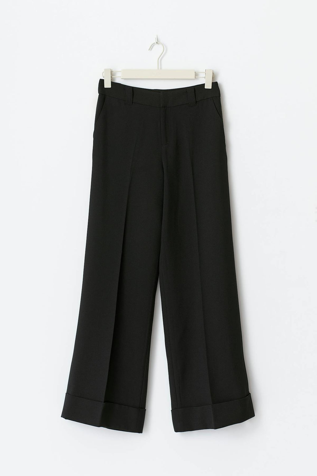 Mid waist wide trousers