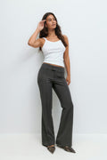 Low waist bootcut trousers