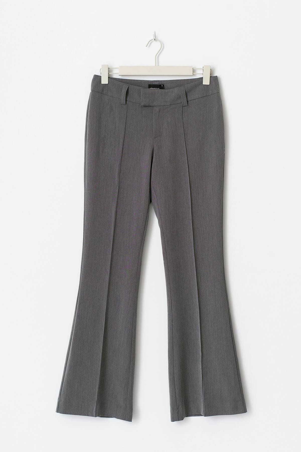 Low waist bootcut trousers