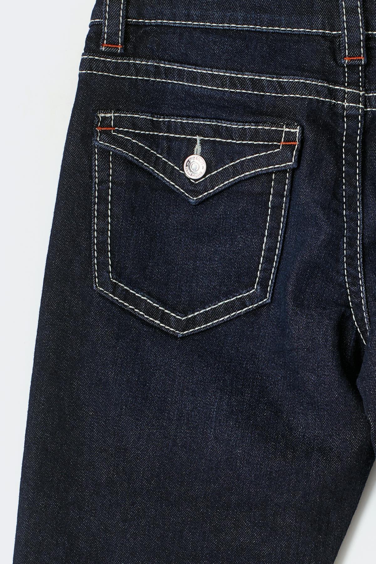 Chunky low flare jeans