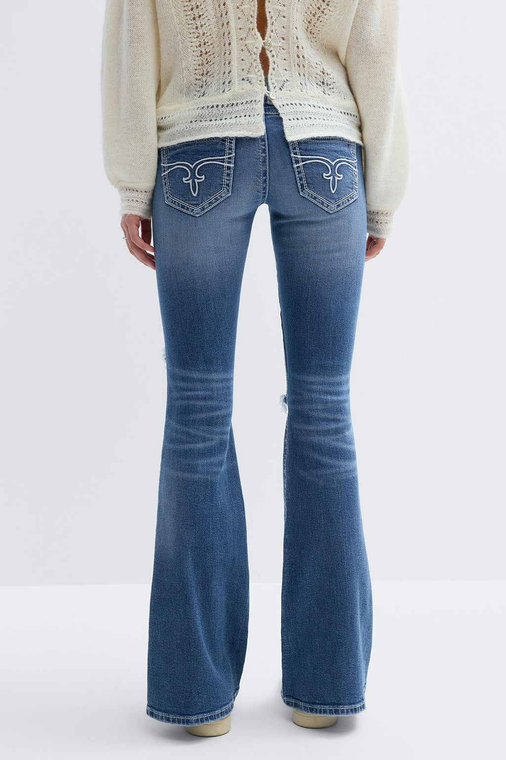 14+ low rise flare jeans
