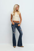 14+ low rise flare jeans