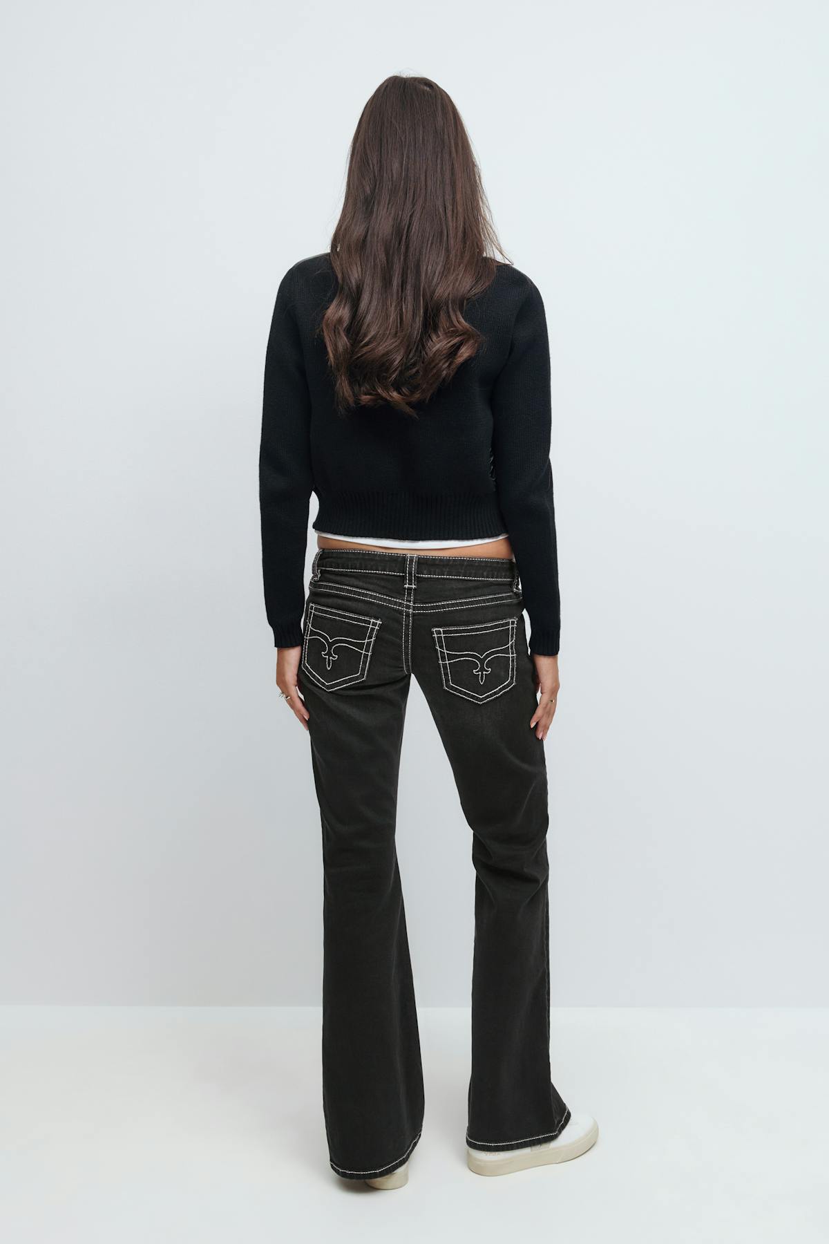 14+ low rise flare jeans