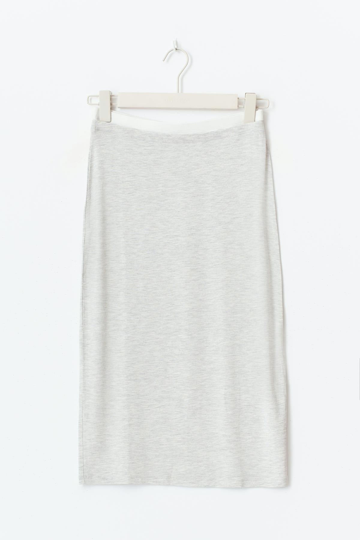 Waist detail midi skirt