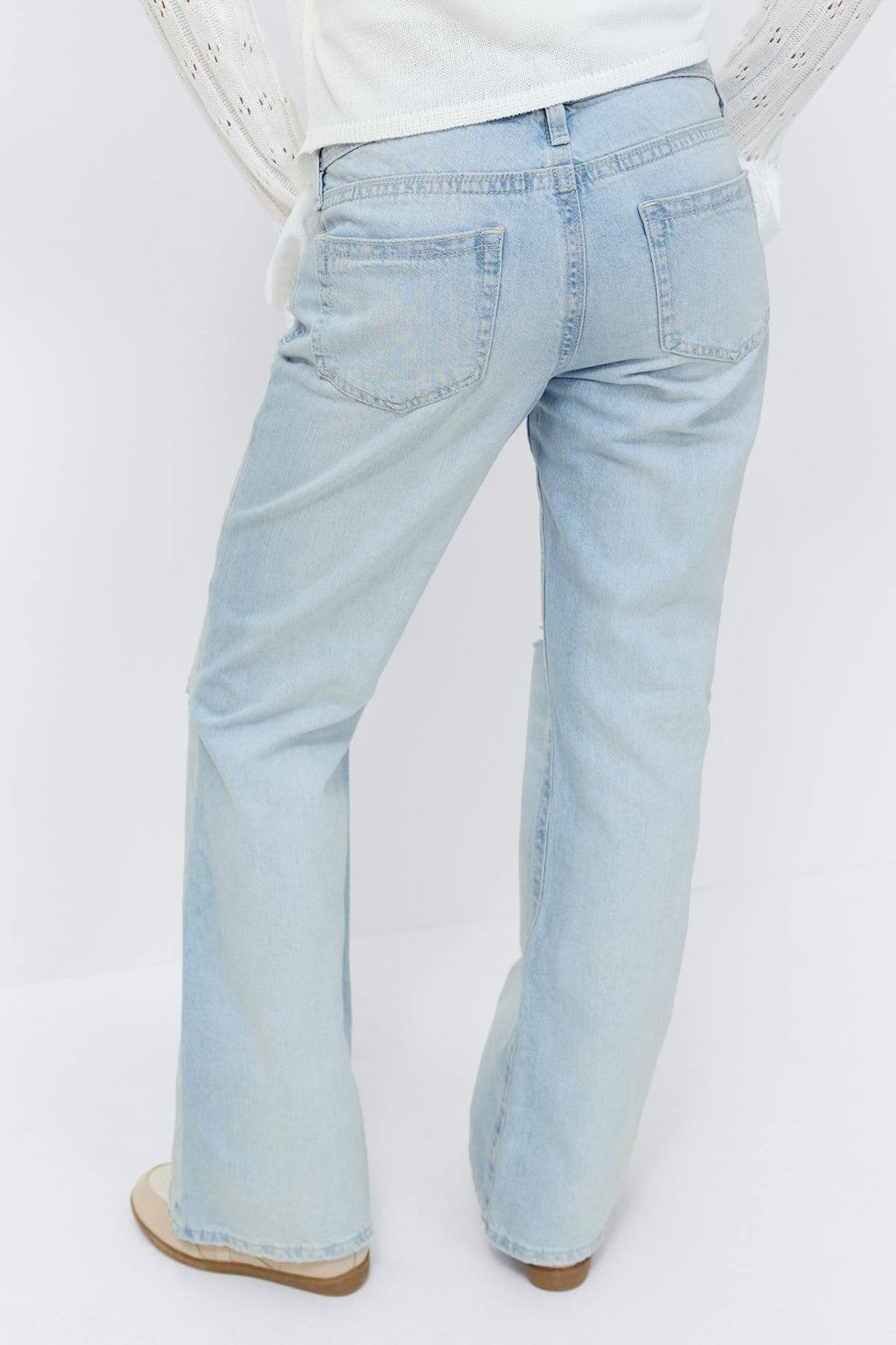 14+ low loose bootcut jeans