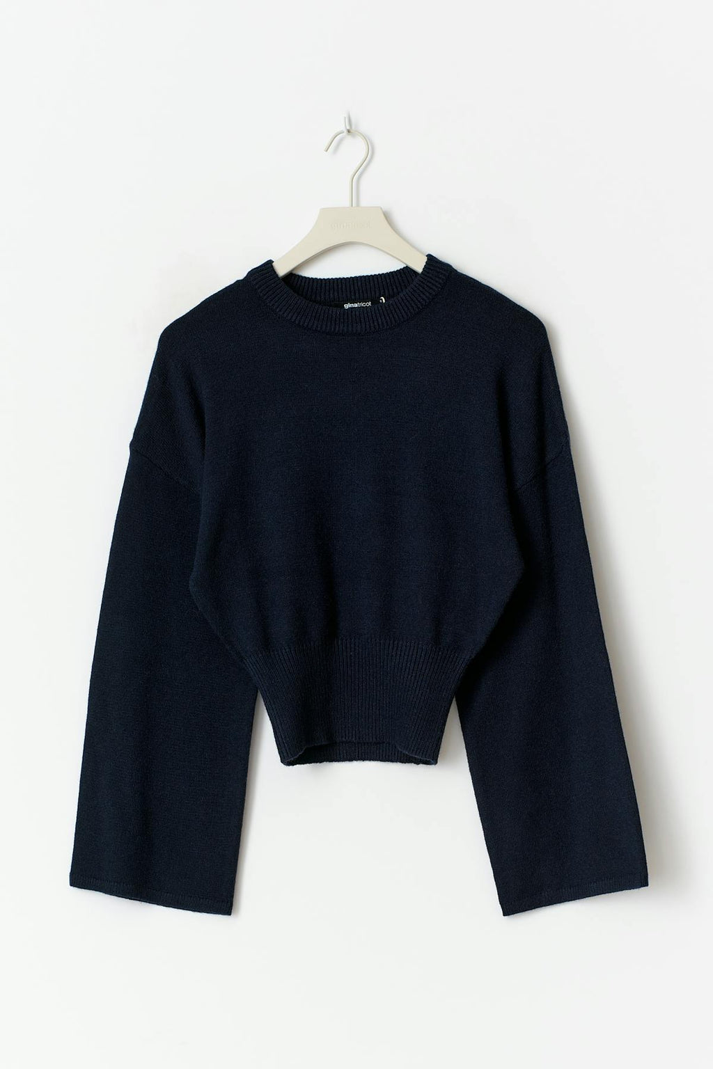 Wide sleeve knitted top