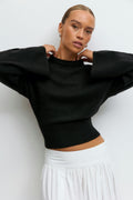 Wide sleeve knitted top
