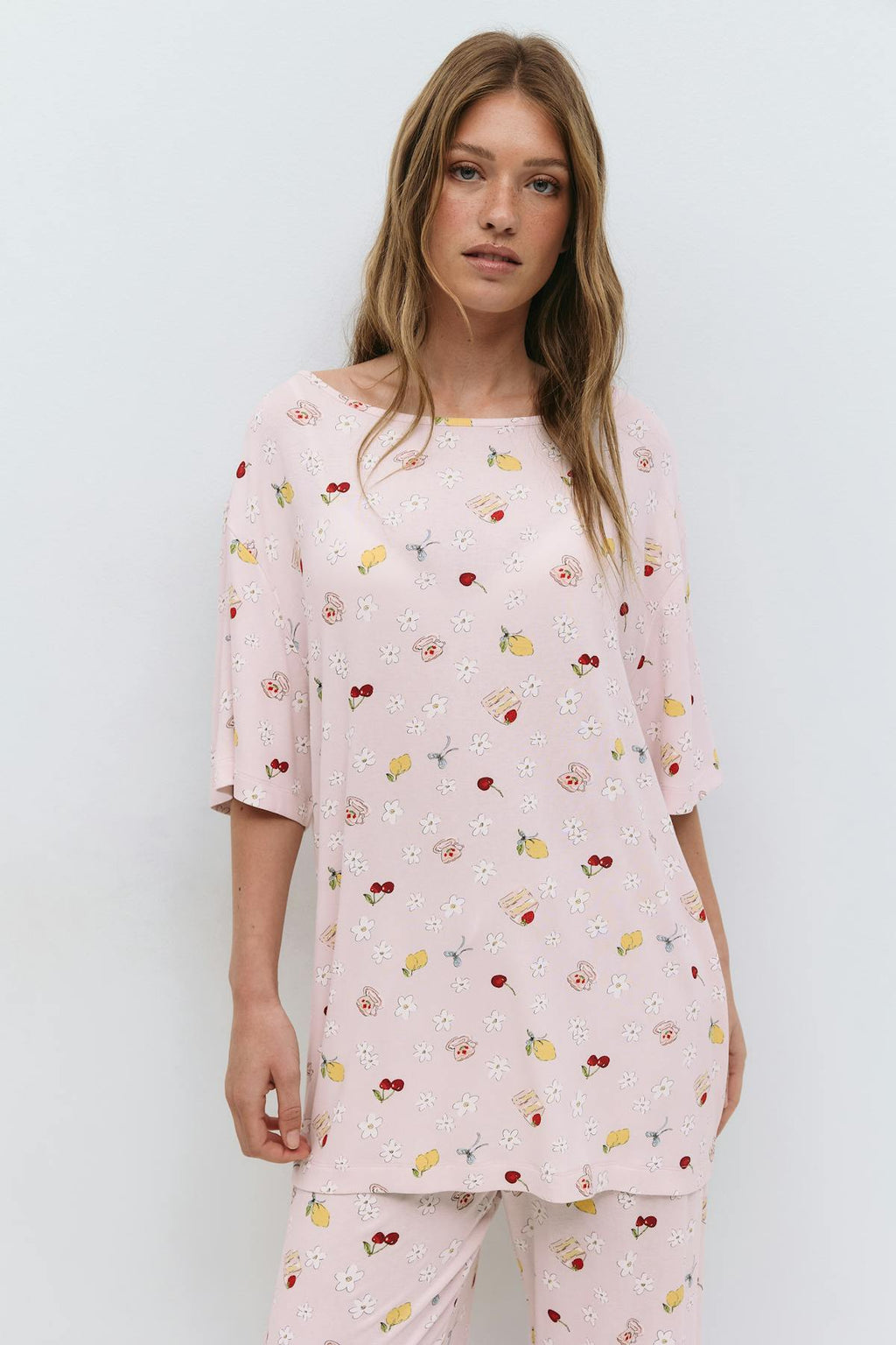 Boatneck sleep tee