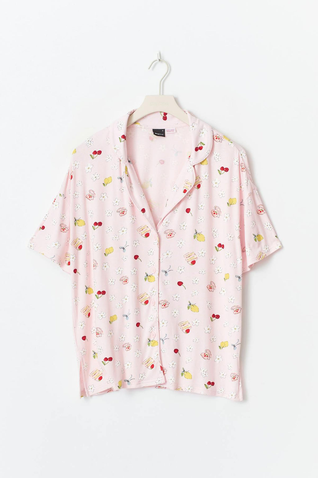 Soft shortsleeve pyjamas shirt