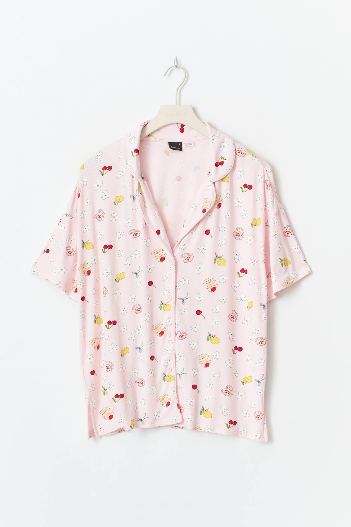 Soft shortsleeve pyjamas shirt
