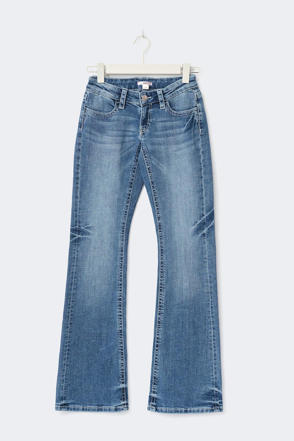 Y sparkle low flare jeans