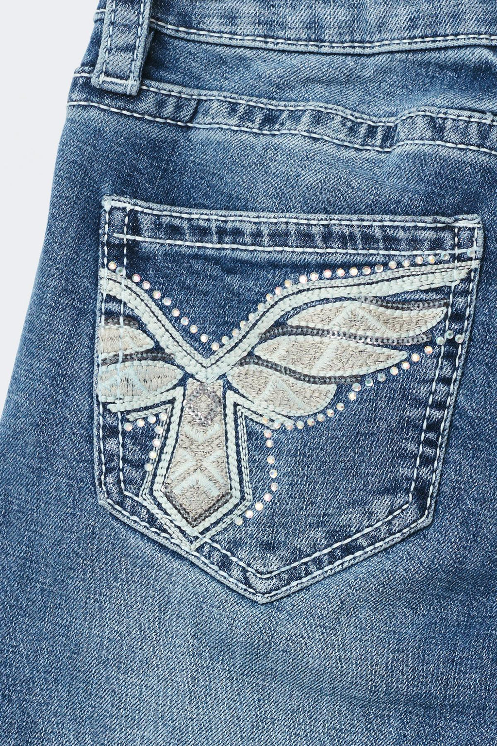 Y sparkle low flare jeans
