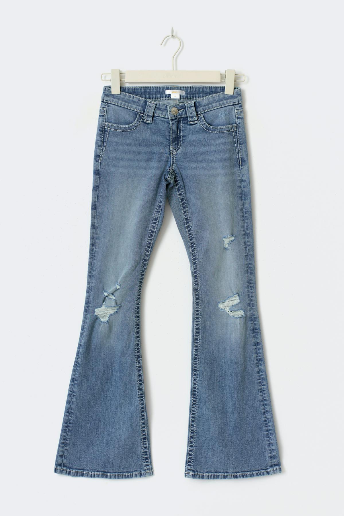 Y sparkle low flare jeans