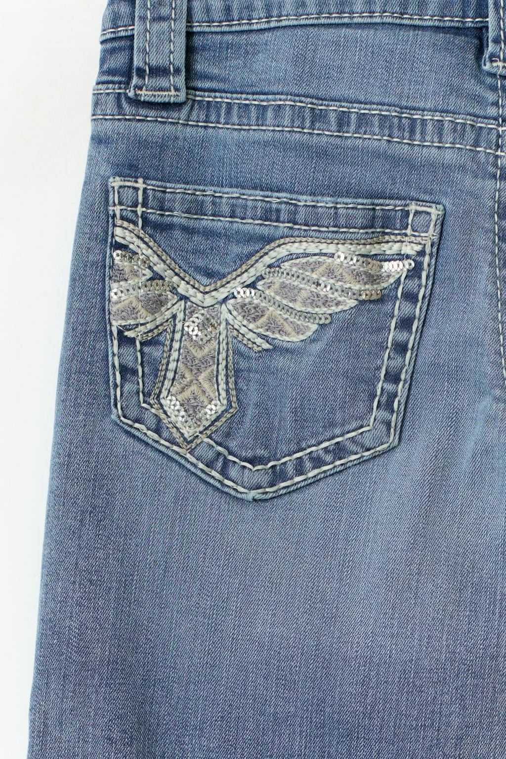 Y sparkle low flare jeans