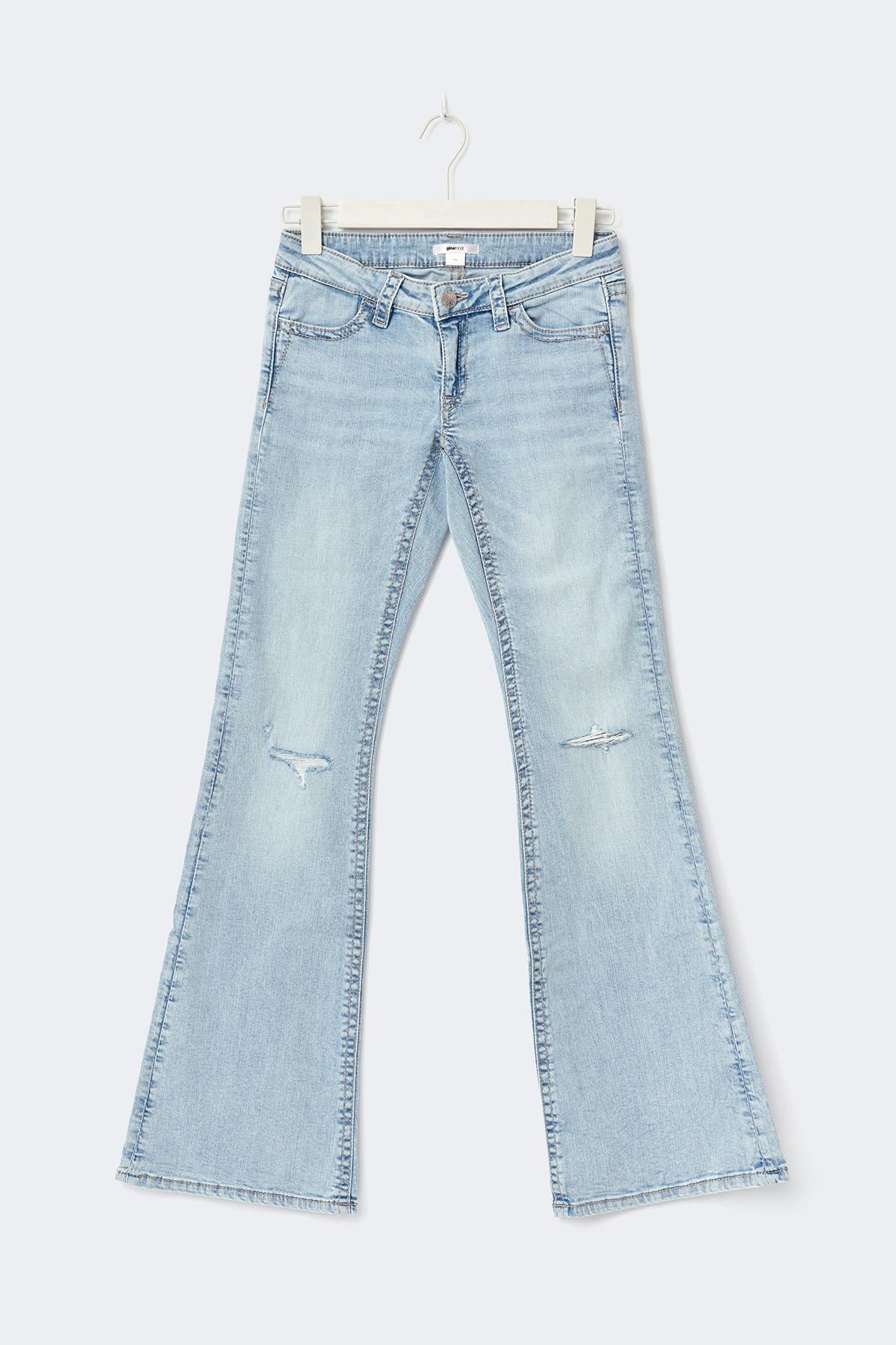 Y sparkle low flare jeans