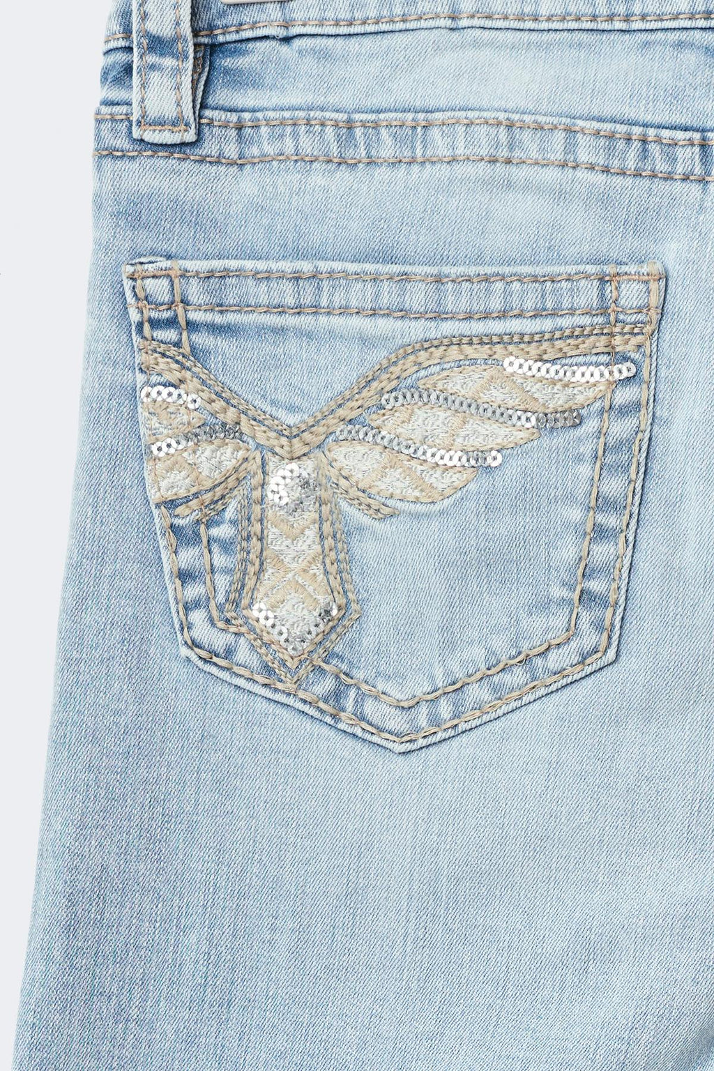 Y sparkle low flare jeans