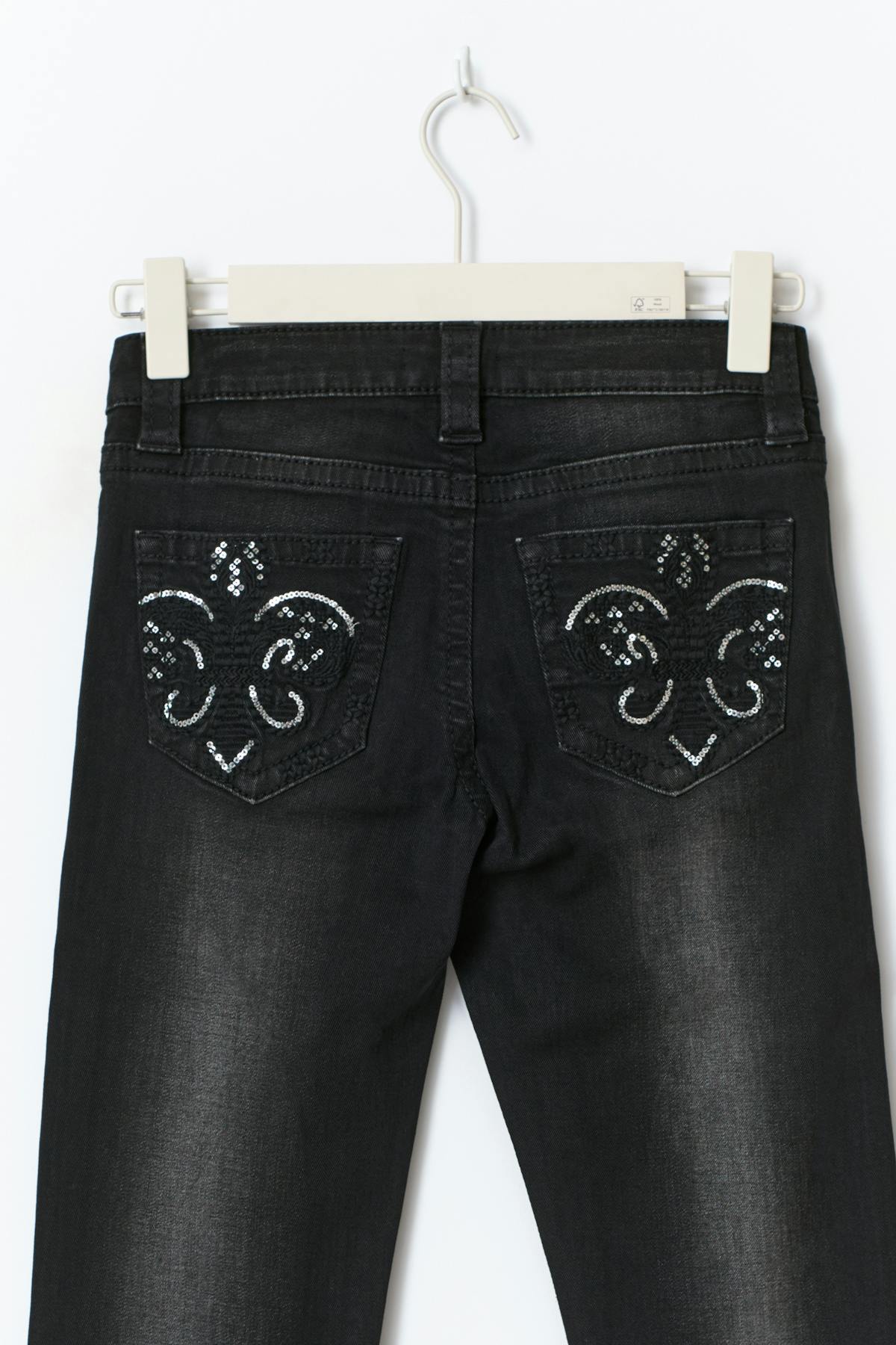 Y sparkle low flare jeans