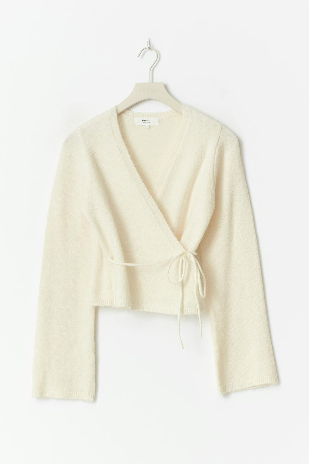 Knitted wrap cardigan