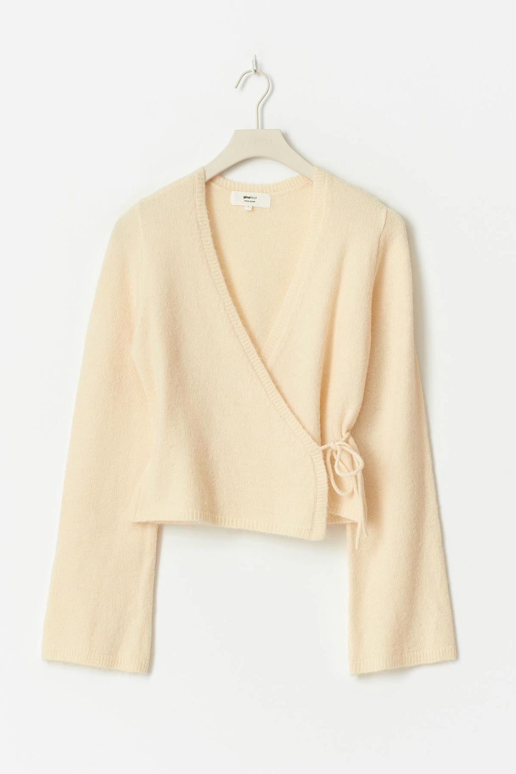Knitted wrap cardigan